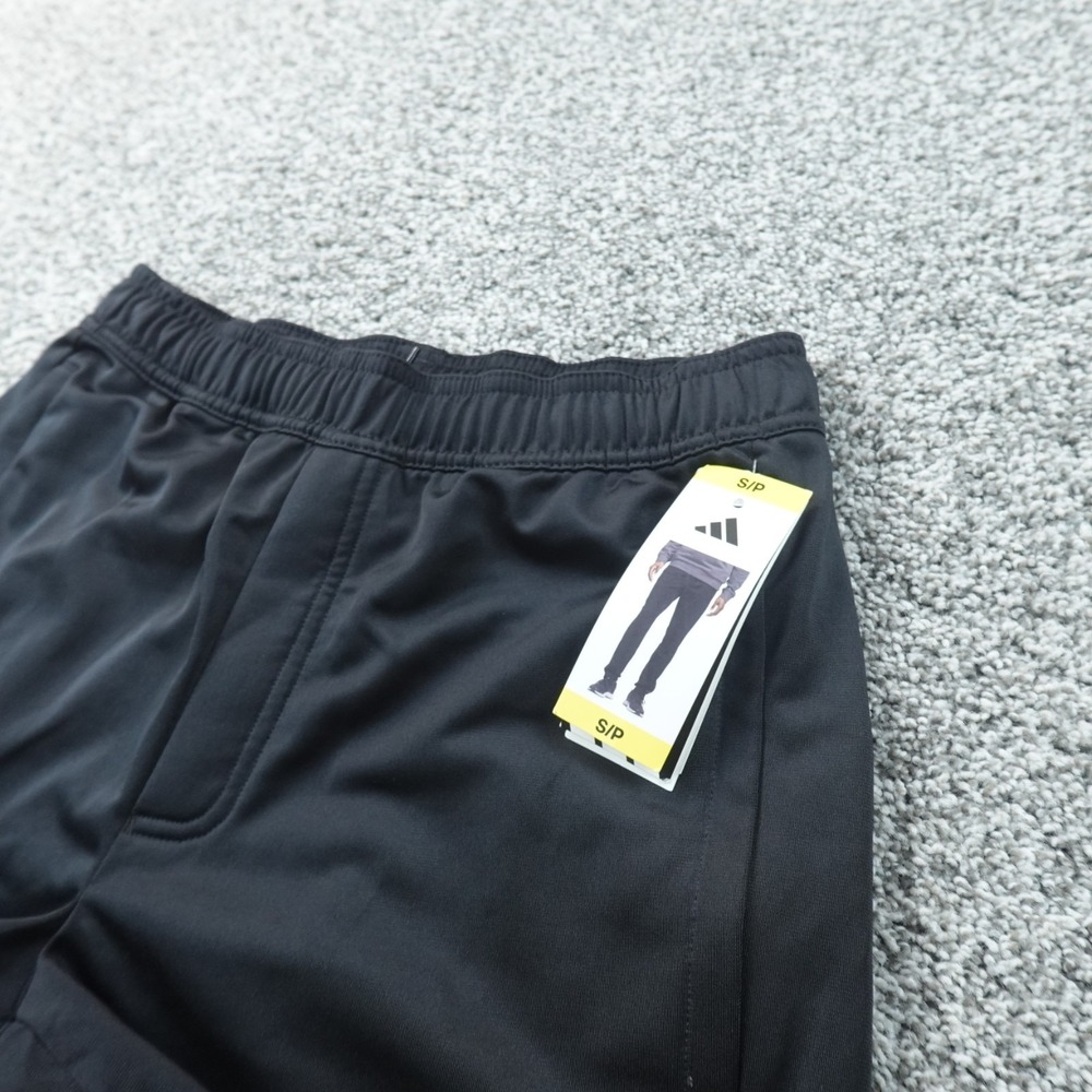 NEW Adidas Pants Mens S Black Track Athletic Workout Jogger Sweatpants Run Gym